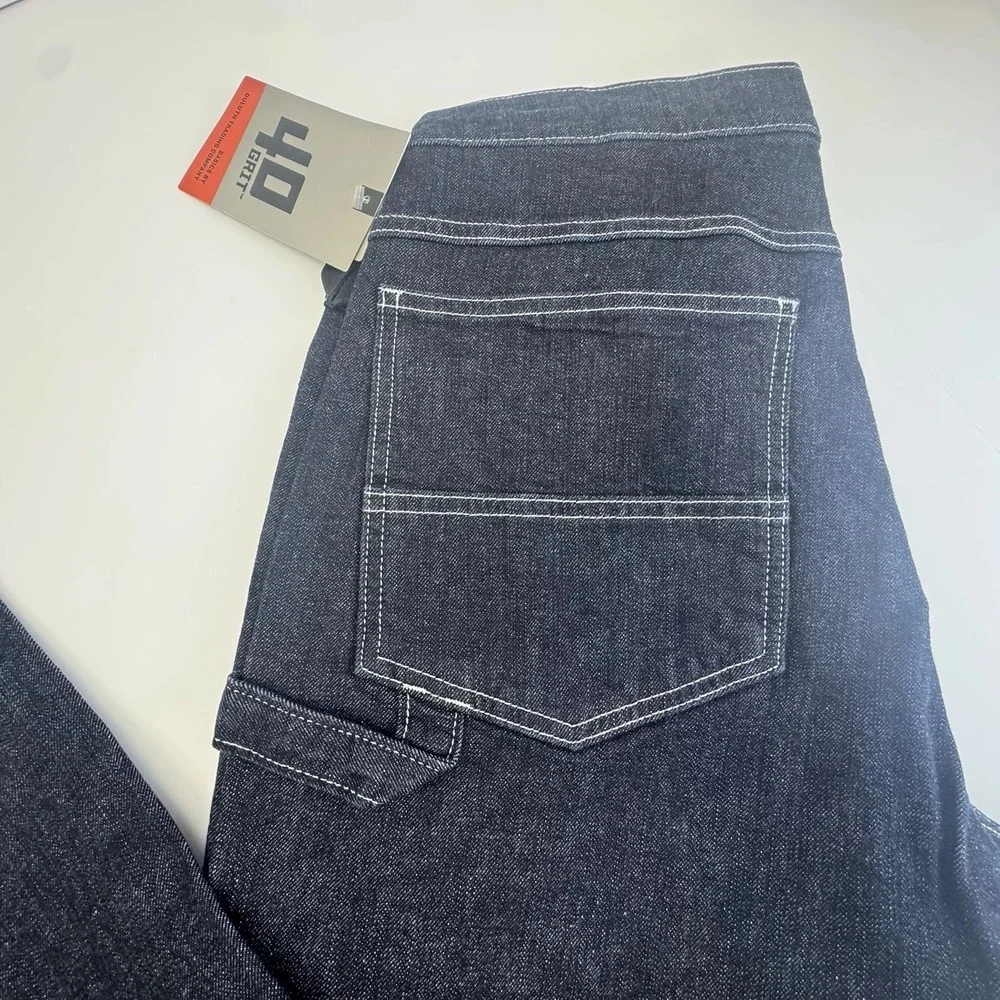 Duluth Trading Mens 40 Grit Flex Relaxed Fit Jeans Blue denim Size 32x34 NWT